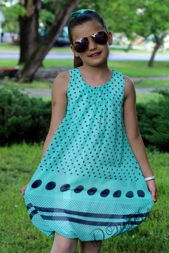 Summer children's dress in turquoise