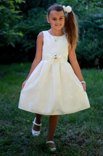 Official children's dress in champagne  colour