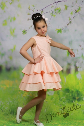 Pink girls dress with tulle