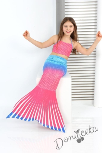 Children's mermaid swimsuit in soft colors 657654323 