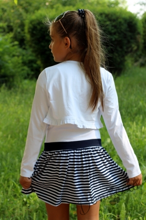 Children's cotton vest in white