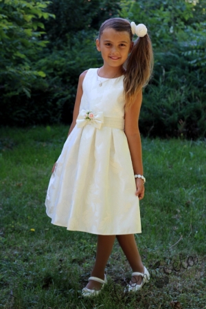 Official children's dress in champagne  colour