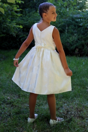 Official children's dress in champagne  colour