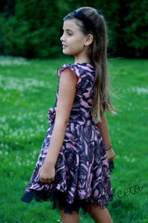 Официална детска рокля на цветя Пепелота