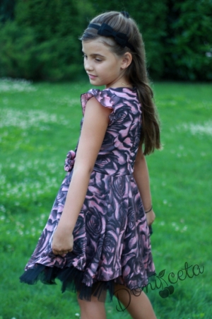 Official children's dress with flowers