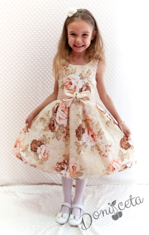Официална детска рокля на цветя Димана