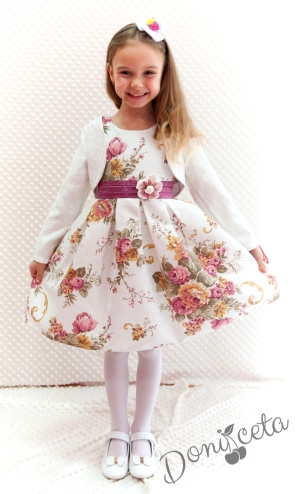 Официална детска рокля на цветя с болеро Екатерина 240РБ