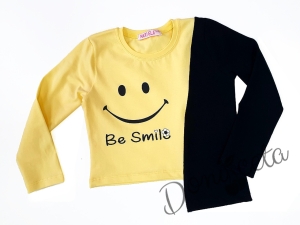 Детска блуза в жълто Smile