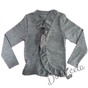Children's cardigan in champagne with curls
