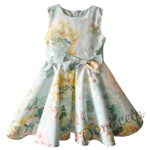 Официална или ежедневна детска рокля на цветя клош Кари   1