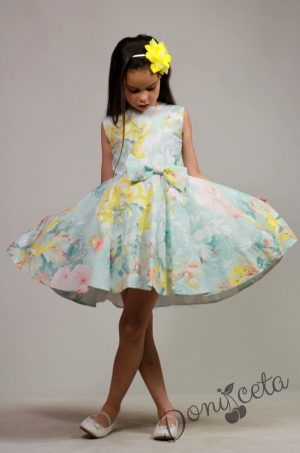 Официална или ежедневна детска рокля на цветя клош Кари   2