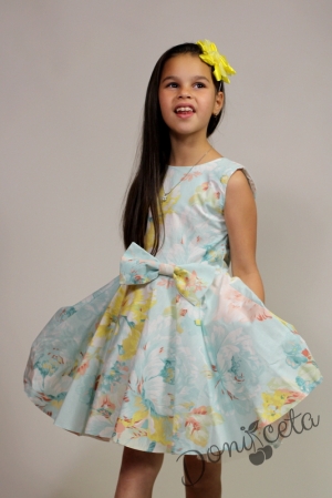 Официална или ежедневна детска рокля на цветя клош Кари   6