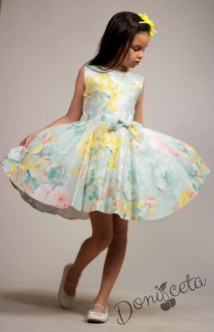 Официална или ежедневна детска рокля на цветя клош Кари   17