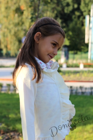 Children's cardigan in champagne with curls