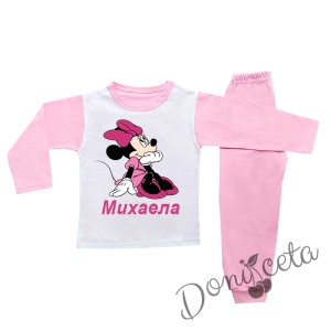 Детска/бебешка пижама за момиче с Мини Маус с име