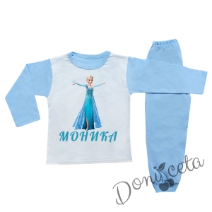 Детска/бебешка пижама за момиче с Елза и име