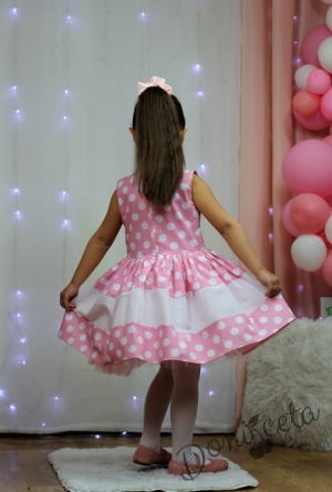 Детска пролетна рокля на точки
