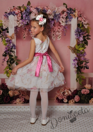 Официална детска рокля на цветя Еви