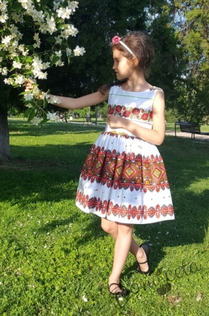 Детска рокля без ръкав с фолклорни/етно мотиви тип народна  носия 812344