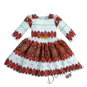 Детска народна  рокля с фолклорни/етно мотиви тип народна носия 8766544