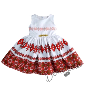 Детска рокля без ръкав с фолклорни/етно мотиви тип носия 812344 1