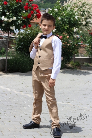 Официален детски костюм за момче от 5 части със сако 5883497