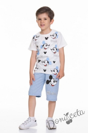 Комплект за момче от къси панталонки и тениска с Мики Маус 745993
