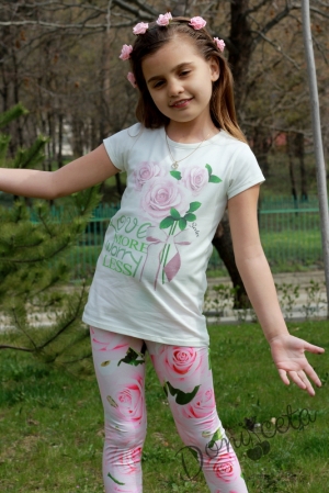 T-shirt with roses