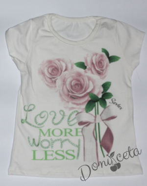 T-shirt with roses