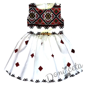 Детска рокля без ръкав с фолклорни/етно мотиви тип народна  носия 6828536