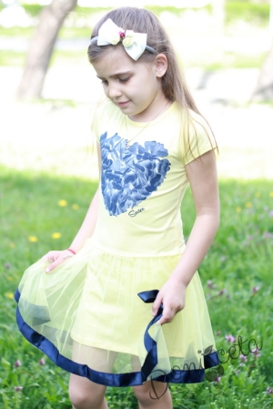 Summer children's dress in yellow