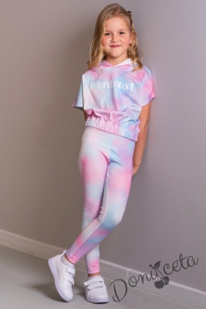 Детски комплект за момиче в пастелни цветове 