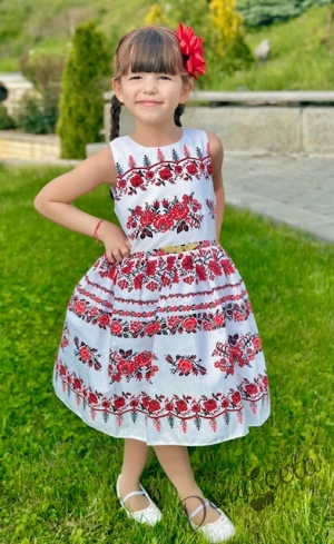 Детска рокля без ръкав с фолклорни/етно мотиви тип носия 8123492