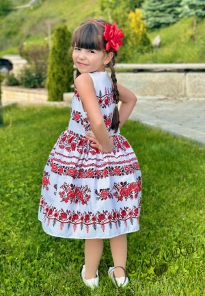 Детска рокля без ръкав с фолклорни/етно мотиви тип носия 8123493