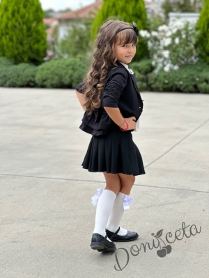 Детска пола за момиче Ния в черно