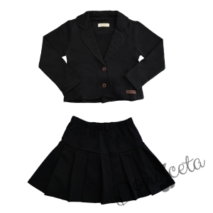 Комплект от пола и сако в черно Мари 1