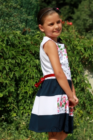 Children's dress with a vest