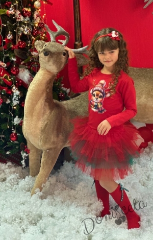 Summer children's dress in red