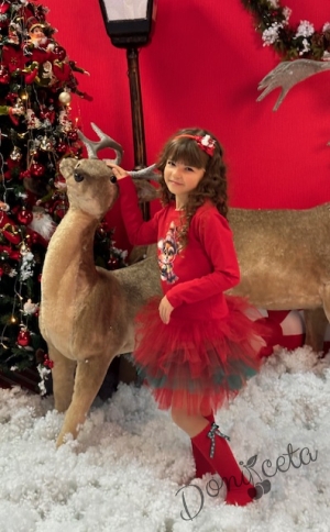 Summer children's dress in red