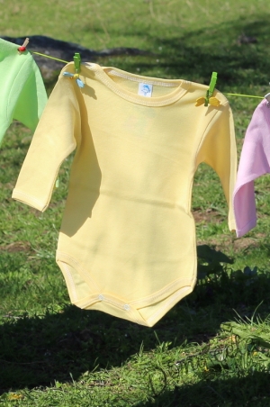 Бебешко боди рипс в жълто
