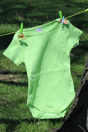 Бебешко боди рипс в зелено